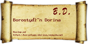 Borostyán Dorina névjegykártya